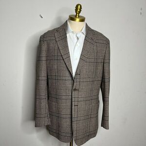 Crittenden Of Oxxford Clothes Blazer Mens Glenn Plaid Check Wool L‎ 44R Jacket